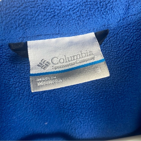 Columbia Fleece Jacket Omnishield Blue Full Zip - Picture 4 of 9